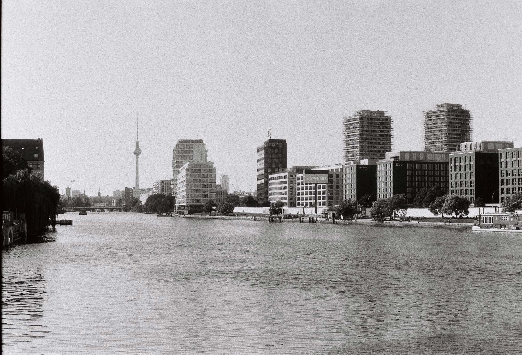 The River Spree and the Berlin skyline